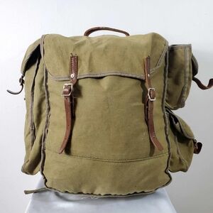 Vintage 80s Retro Military Style Backpack